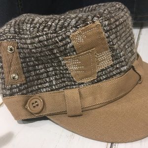 NWT Newsboy Patchwork Hat, One Size Fits Most